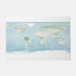 Felpudo Mapa del Explorador de la superficie terrestre