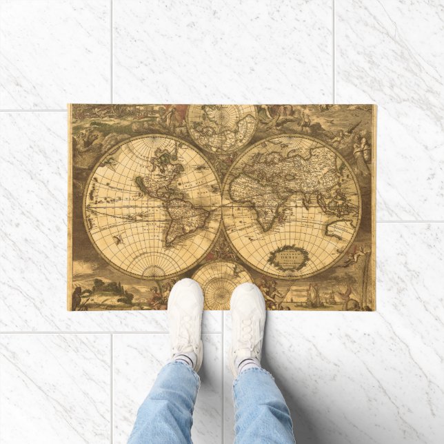 Felpudo Mapa del Mundo Antiguo (Interior)