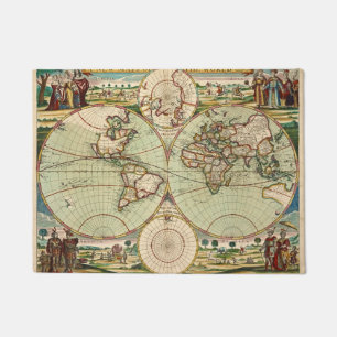 Felpudo Mapa del Mundo de la Antigua Antigua Generalitat d