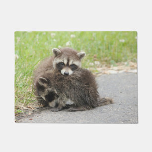 Felpudo Mapaches de abrazo del bebé