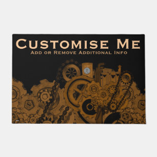 Felpudo Maquinaria de Steampunk (cobre)
