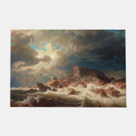 Felpudo Mar de tormenta con naufragio (por Marcus Larson)