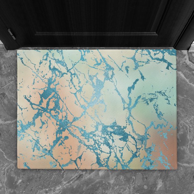 Felpudo Marble de lujo | Hermosa vena Verde azulada amaril (Subido por el creador)