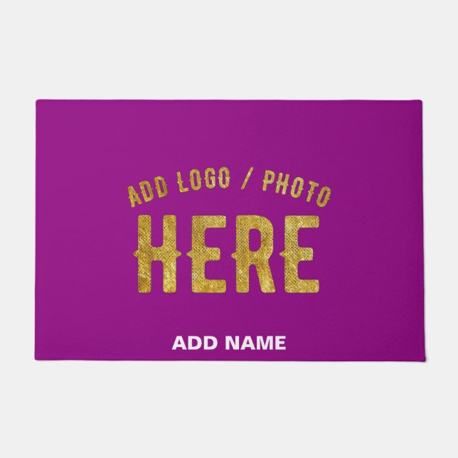 FELPUDO MARCA MORADA VERIFICADA MODERNA PERSONALIZABLE CON (Anverso)