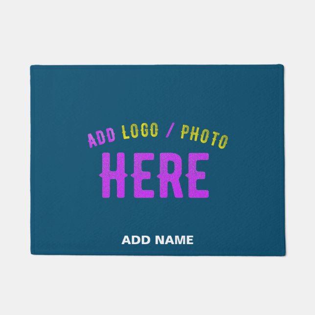 FELPUDO MARCA VERIFICADA AZUL AZUL DE ESTILO PERSONALIZADO (Anverso)