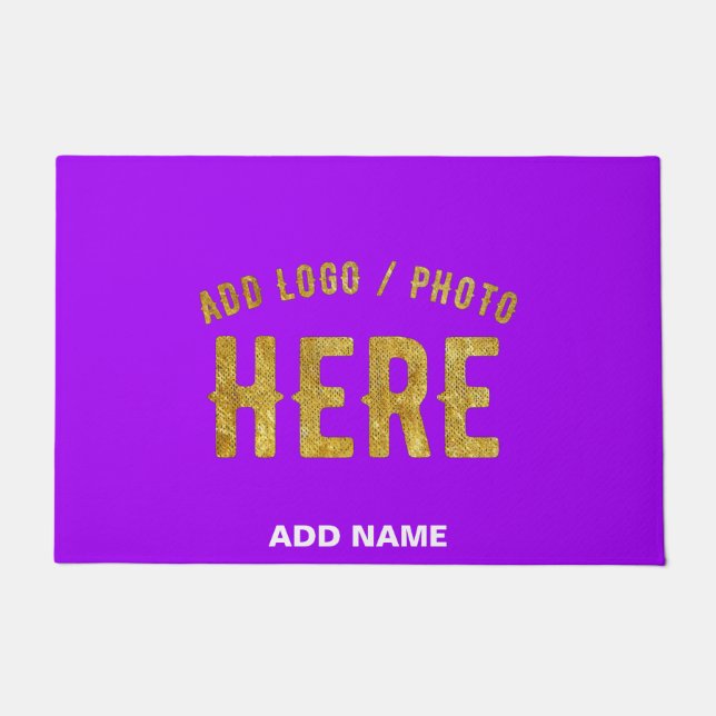 FELPUDO MARCA VIOLETA MODERNA PERSONALIZABLE VERIFICADA CO (Anverso)