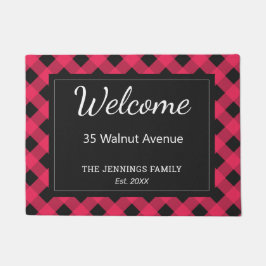 Felpudo Marcado de protección de búfalo rojo personalizado