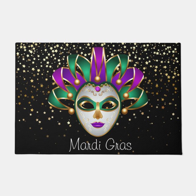 Felpudo Mardi Gras Doormat (Anverso)