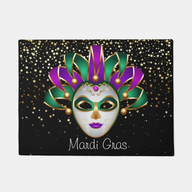 Felpudo Mardi Gras Doormat (Anverso)