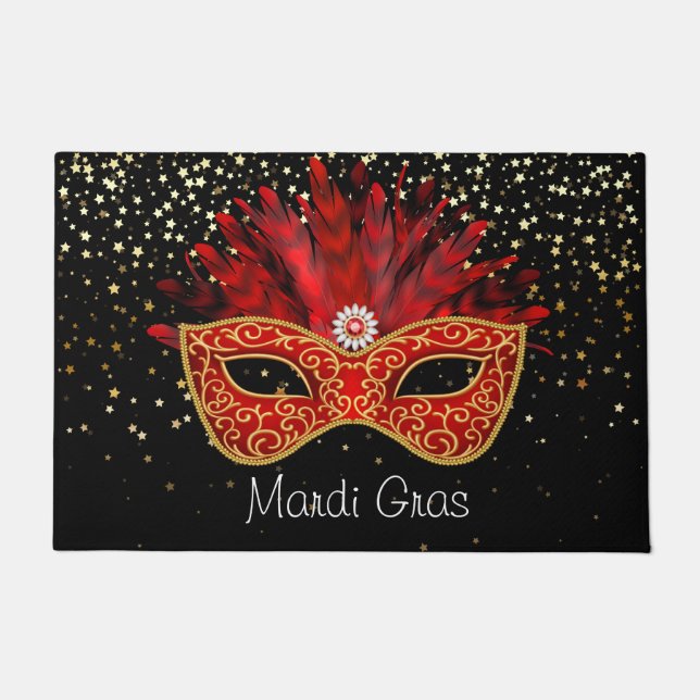 Felpudo Mardi Gras Doormat (Anverso)