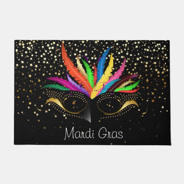 Felpudo Mardi Gras Doormat (Anverso)