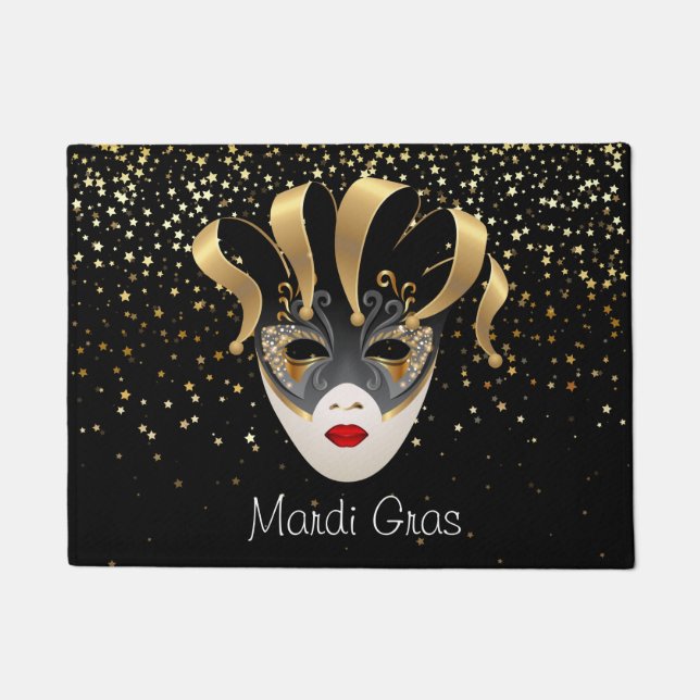 Felpudo Mardi Gras Doormat (Anverso)