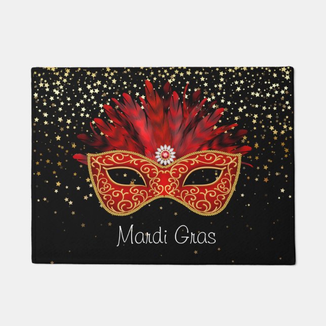 Felpudo Mardi Gras Doormat (Anverso)