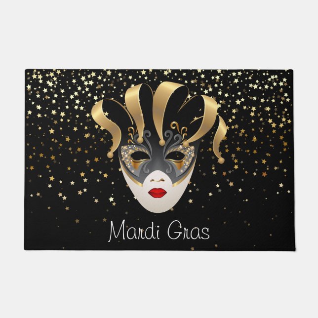 Felpudo Mardi Gras Doormat (Anverso)