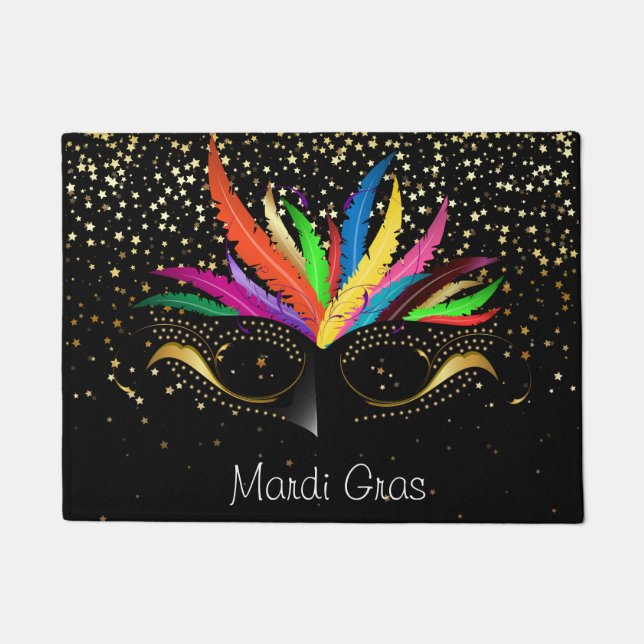 Felpudo Mardi Gras Doormat (Anverso)