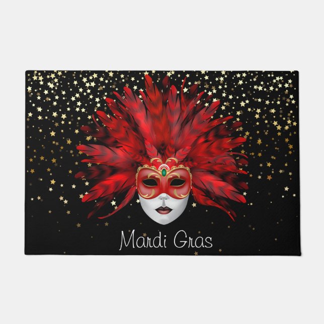 Felpudo Mardi Gras Doormat (Anverso)