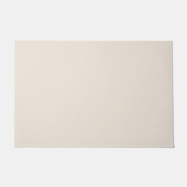 Felpudo Marfil beige de crema sólida (Anverso)