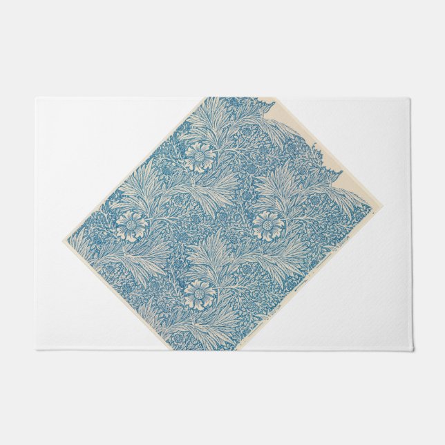 Felpudo Marigoldes Azules (por William Morris) (Anverso)