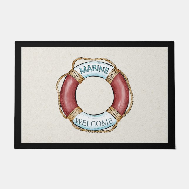 Felpudo Marine Welcome Door Mat (Anverso)