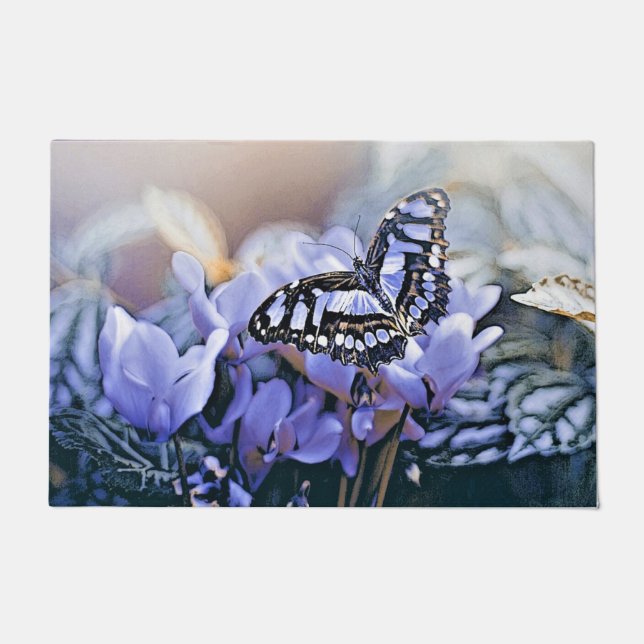 Felpudo Mariposa azul (Anverso)