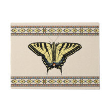 Mariposa de cola de cerda amarilla del suroeste pe