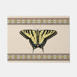 Felpudo Mariposa de cola de cerda amarilla del suroeste pe