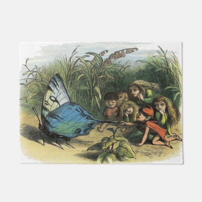 Felpudo Mariposa Elf Artwork Cuidad Elves Butterflies (Anverso)