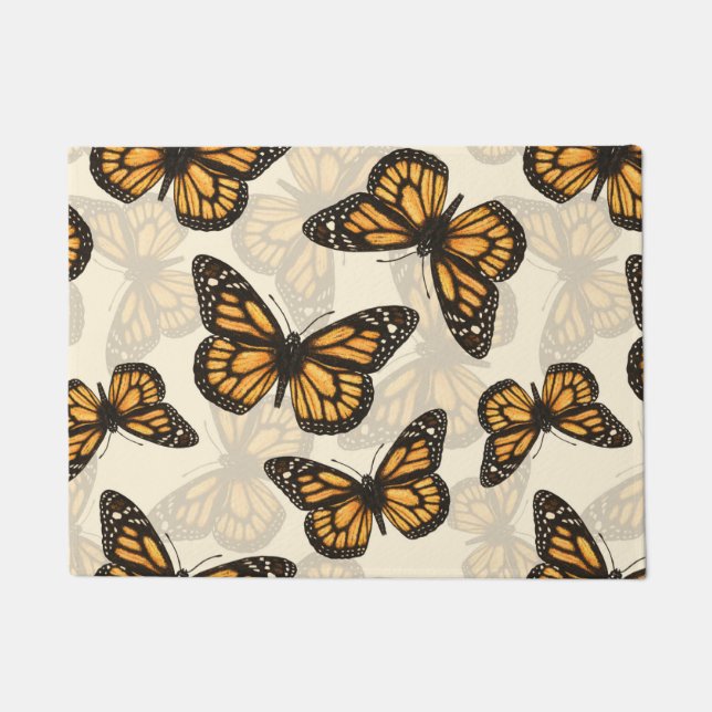 Felpudo Mariposas monarcas (Anverso)