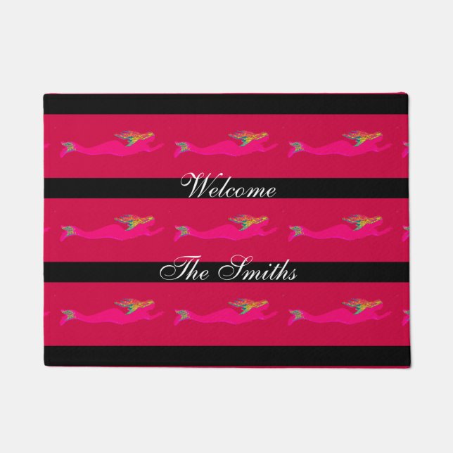 Felpudo marmitas rosadas rojas (Anverso)