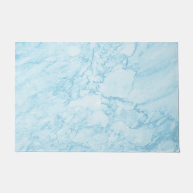Felpudo Mármol azul cielo  (Anverso)