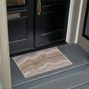 Felpudo mármol gris marrón escandinavo minimalista