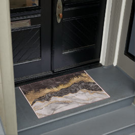 Felpudo Mármol negro con Bonito de oro