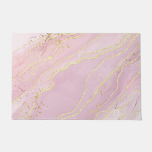 Felpudo Mármol Rosa Oro