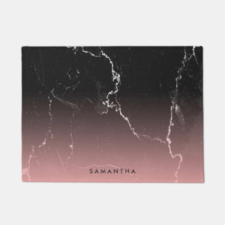 Felpudo Mármol rosa y negro