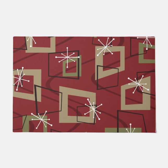 Felpudo Maroon moderno de mediados del siglo XX (Anverso)