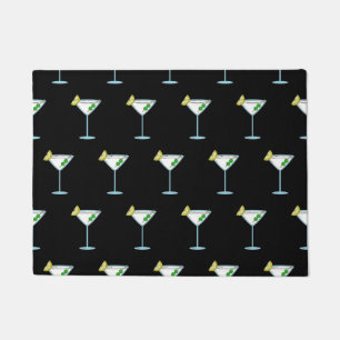 Felpudo Martini Amantes del Alcohol De Cristal Cóctel