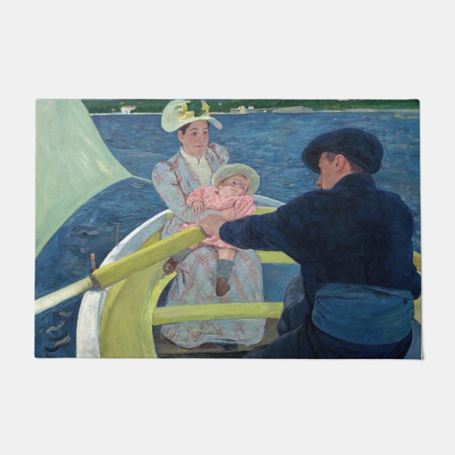 Felpudo Mary Cassatt - La fiesta en el bote (Anverso)