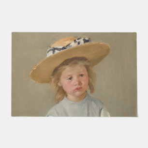 Felpudo Mary Cassatt - Niño con sombrero de paja