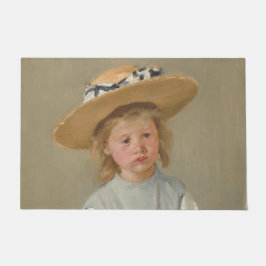 Felpudo Mary Cassatt - Niño en un Gorra de paja