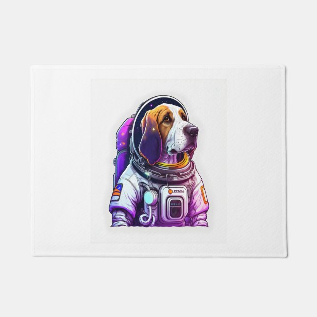 Felpudo Mascota de perro del astronauta (Anverso)