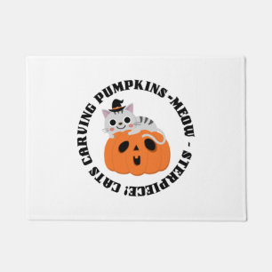 Felpudo Mascota lindo amor otoño halloween calabaza diseño