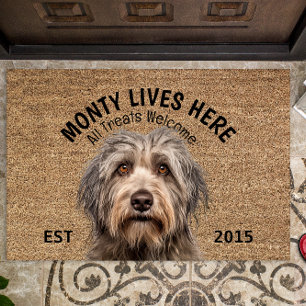 Felpudo Mascota personalizada de Bergamasco Sheepdog