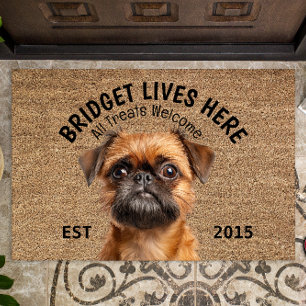 Felpudo Mascota personalizado de Brussels Griffon