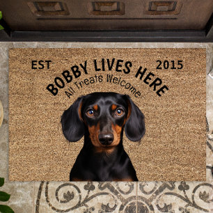 Felpudo Mascota personalizado de Dachshund