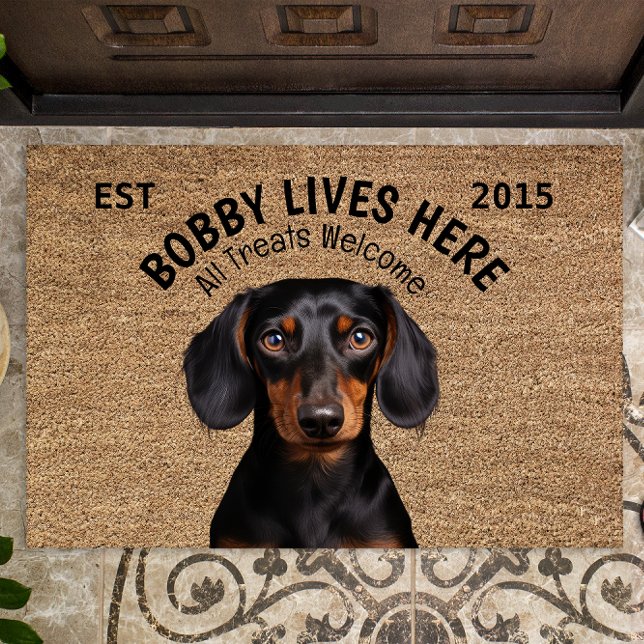 Felpudo Mascota personalizado de Dachshund (Subido por el creador)