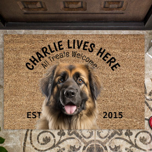 Felpudo Mascota personalizado de Leonberger