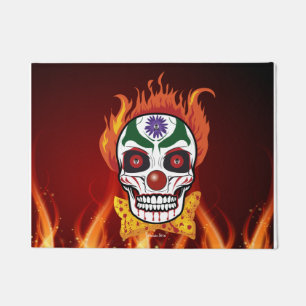 Felpudo Mat de bienvenida al demonio Clowll Skull Demon