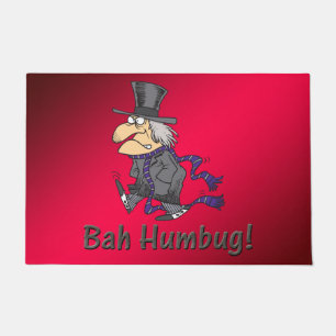 Felpudo Mat de bienvenida de Scrooge & Bah Humbug