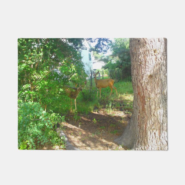 Felpudo Mat de dos puertas de animales salvajes (Anverso)