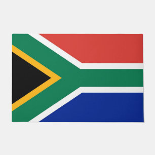 Felpudo Mat de la puerta con bandera de Sudáfrica